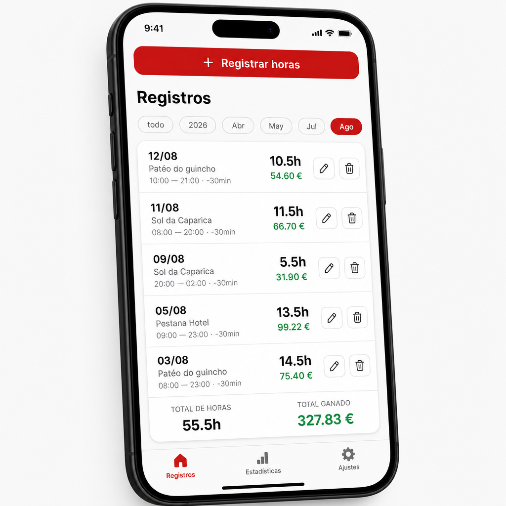 Hextra app — dashboard